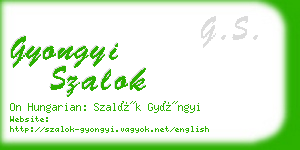 gyongyi szalok business card